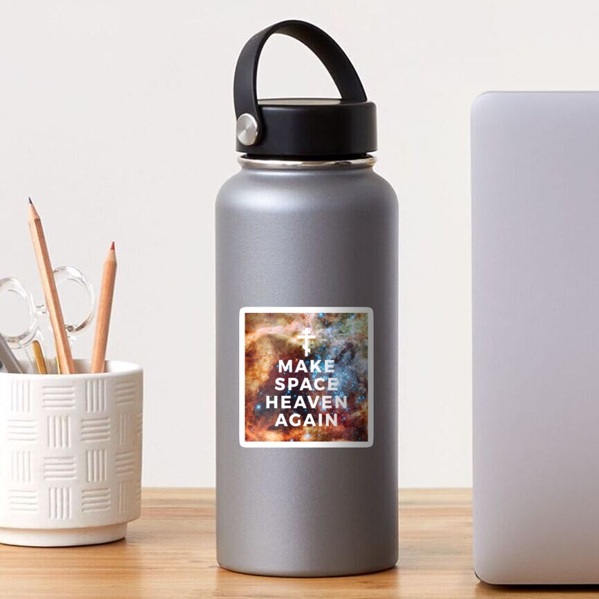 Orthodox Cross | Make Space Heaven Again No. 1 Sticker