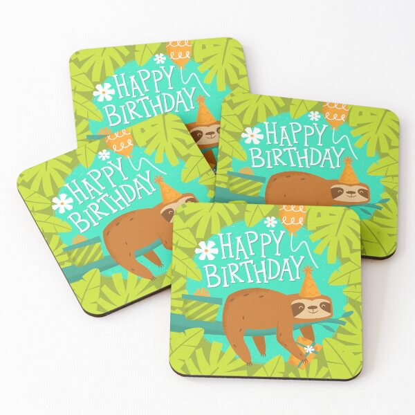 Item preview, Happy Birthday Sloth designed and sold by ammiecreative.
