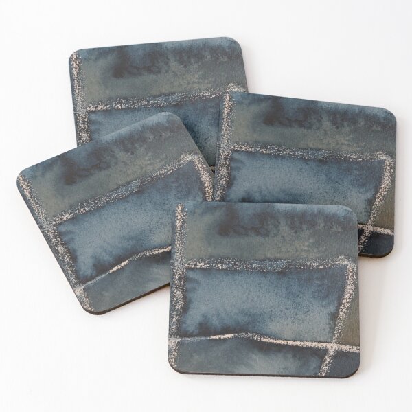 Item preview, City Night Reflections in blue designed and sold by ChillonLeachArt.