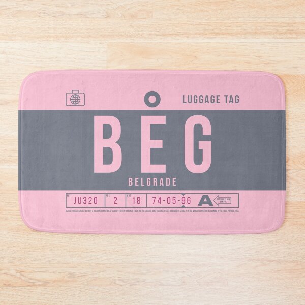 Item preview, Luggage Tag B - BEG Belgrade Serbia designed and sold by VoodooCircus.