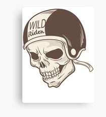 Skull rider Canvas Print