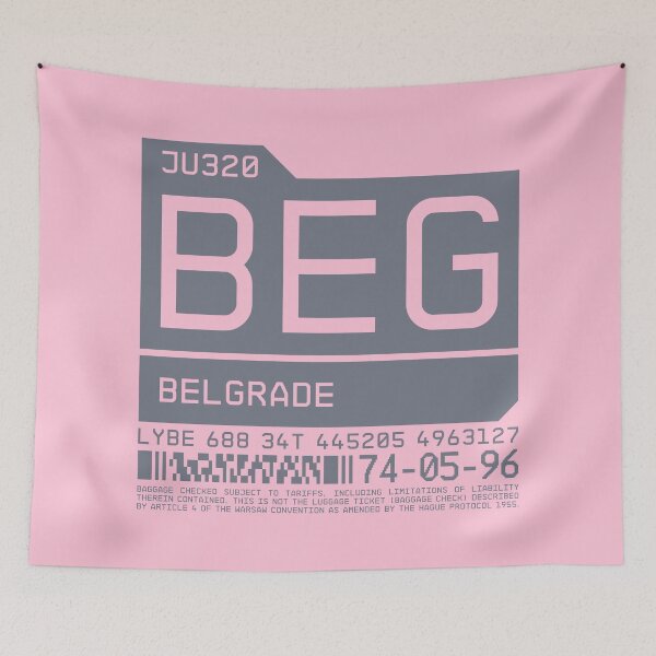 Item preview, Luggage Tag C - BEG Belgrade Serbia designed and sold by VoodooCircus.