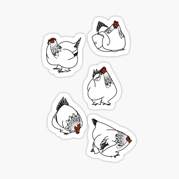 Brahma Hens: Pattern Sticker