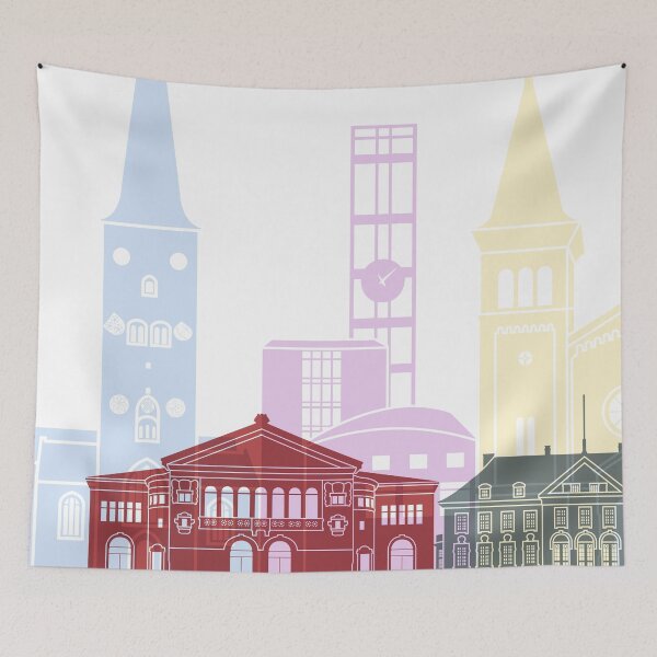 Item preview, Aarhus skyline poster designed and sold by paulrommer.