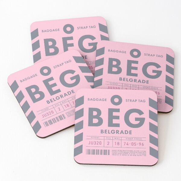 Item preview, Luggage Tag D - BEG Belgrade Serbia designed and sold by VoodooCircus.