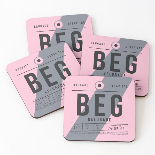 Item preview, Luggage Tag E - BEG Belgrade Serbia designed and sold by VoodooCircus.