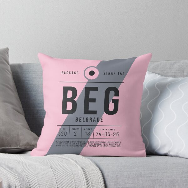 Item preview, Luggage Tag E - BEG Belgrade Serbia designed and sold by VoodooCircus.