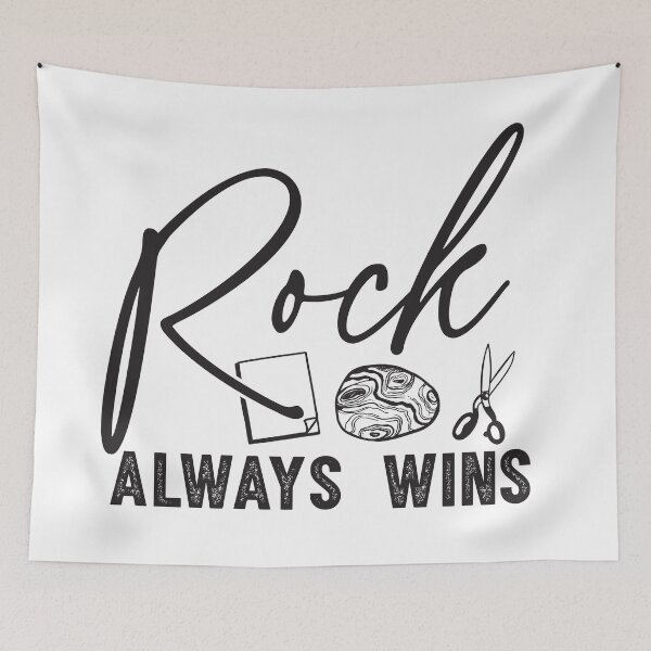 Item preview, rock always wins designed and sold by 397HOUSE Your happy time.