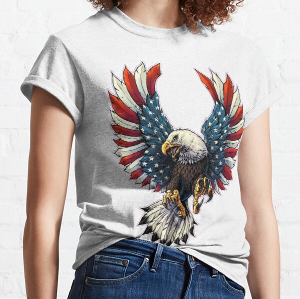 American Bald Eagle Flag Classic T-Shirt