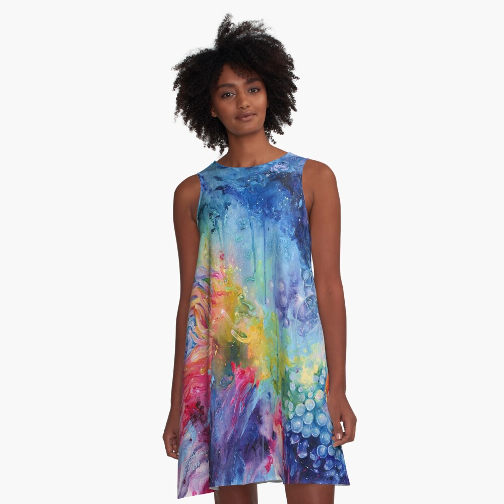 Coralized A-Line Dress