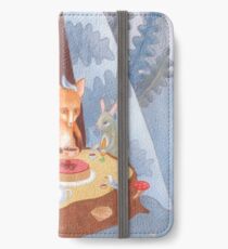 Vinilo o funda para iPhone animal del bosque alrededor de la mesa de picnic