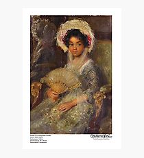 Portrait of a Young Black Woman Photographic Print