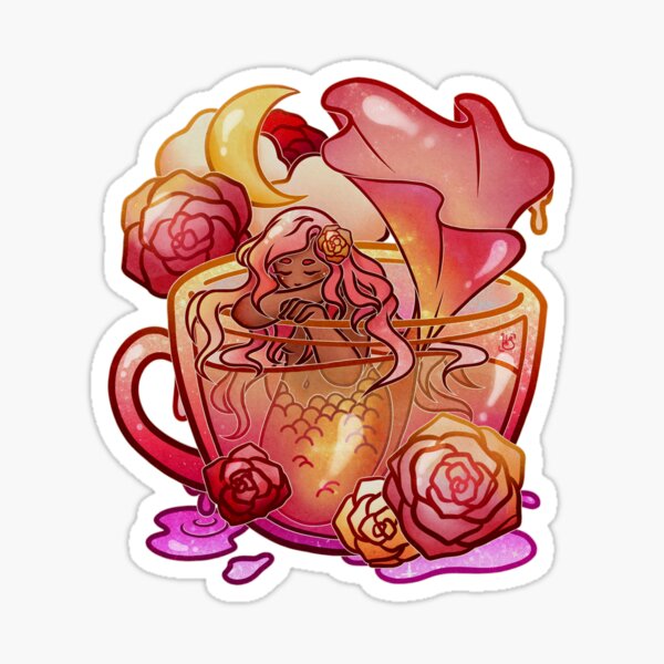 Item preview, Mermay 2022 - Rosewater Teacup Mermaid designed and sold by heysoleilart.