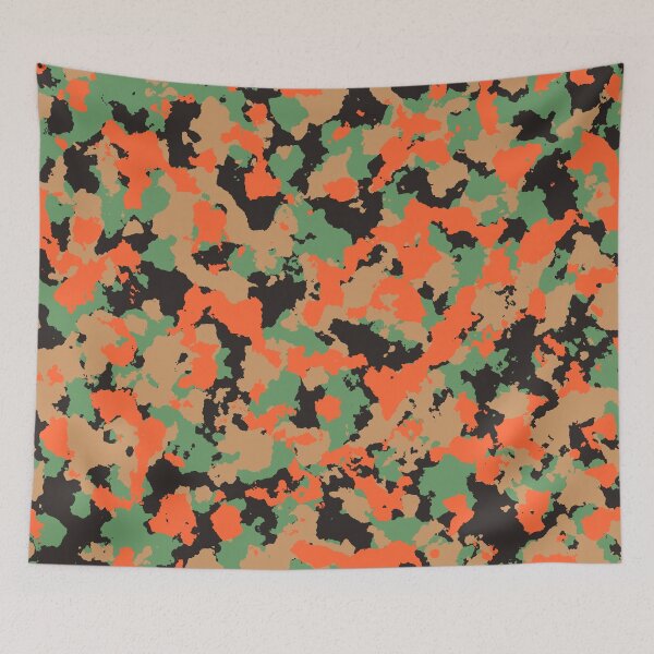 Item preview, Teal Orange Wheat Camouflage  designed and sold by Tshirtstory.