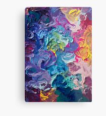 Lámina metálica Rainbow Flow Abstraction