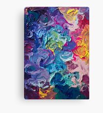 Rainbow Flow Abstraction Canvas Print