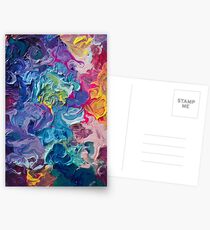 Postales Rainbow Flow Abstraction