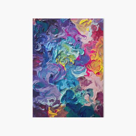 Rainbow Flow Abstraction Art Board Print