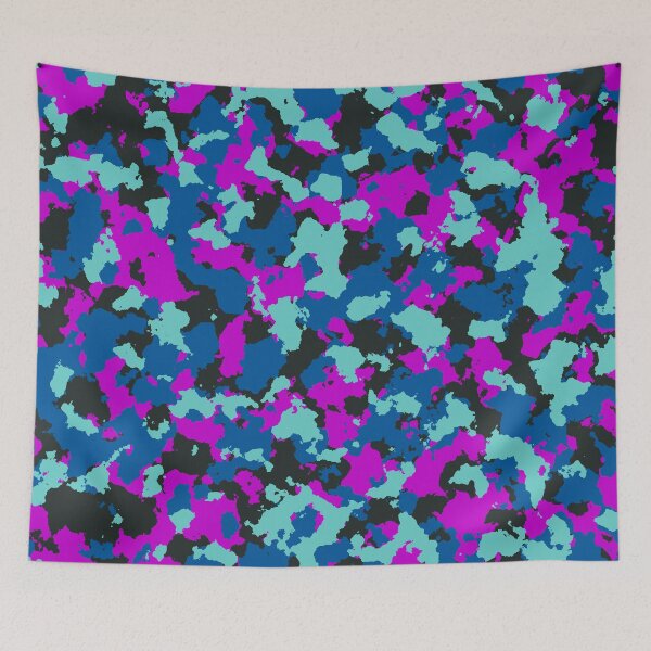 Item preview, Purple Aqua Camouflage  designed and sold by Tshirtstory.