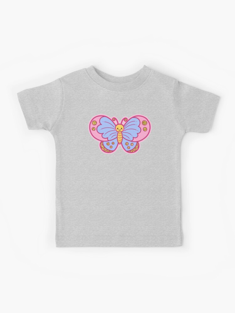 Cute kawaii Butterfly Kids T-Shirt for Sale by Mylittleprints