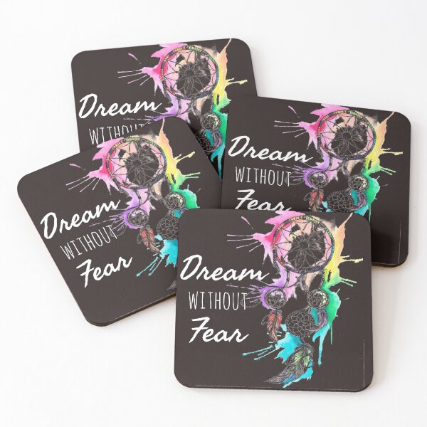 Item preview, Colorful dream catcher Dream without fear (in white)  designed and sold by seanmi.