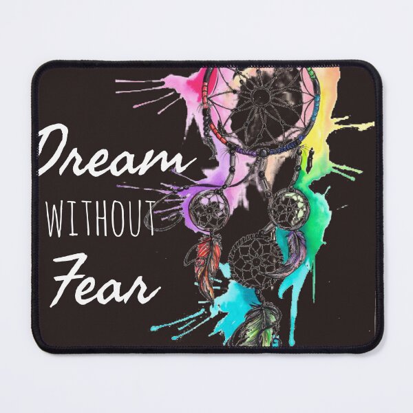 Item preview, Colorful dream catcher Dream without fear (in white) designed and sold by seanmi.