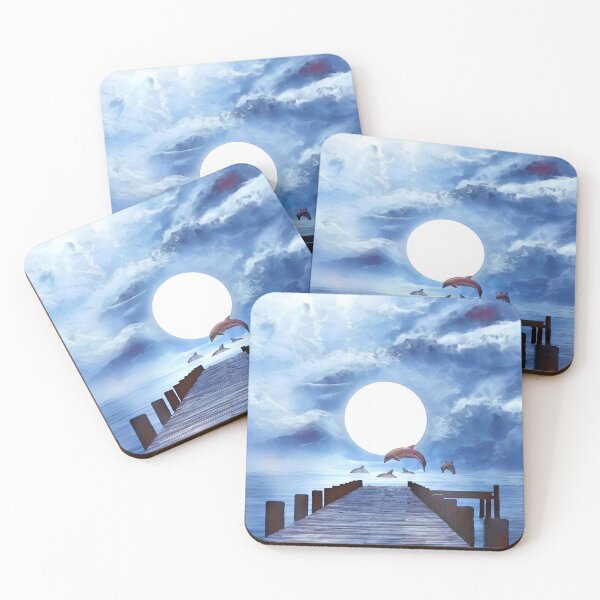 Item preview, Dolphins At The Dock Under Moonlight designed and sold by Heathermarie321.