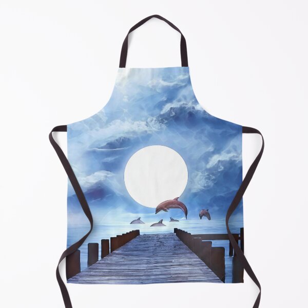 Item preview, Dolphins At The Dock Under Moonlight designed and sold by Heathermarie321.