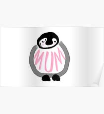 Penguin Mum Poster