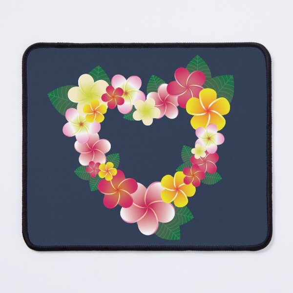 Item preview, Plumeria Heart Wreath designed and sold by drxgonfly.
