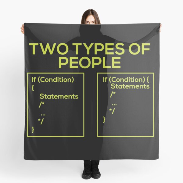 Programming Types of People Scarf