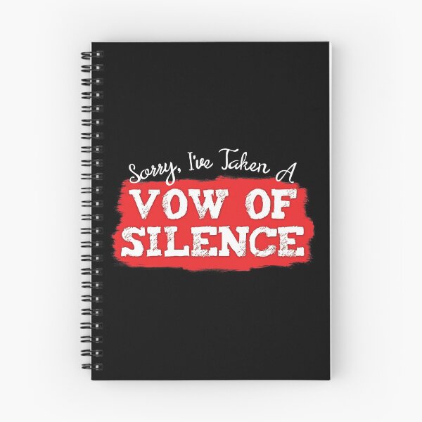 Item preview, Sorry, I've Taken A Vow Of Silence designed and sold by Delightfully Cynical.