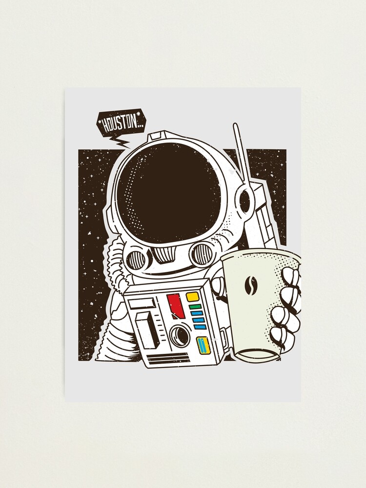 Houston We have a Coffee!  Sticker for Sale by kdigraphics