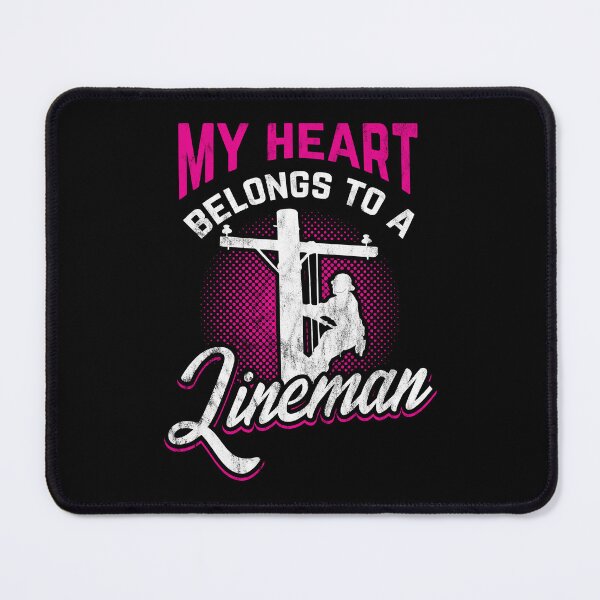Item preview, My Heart Belongs To A Lineman Line Worker Gift Idea designed and sold by haselshirt.