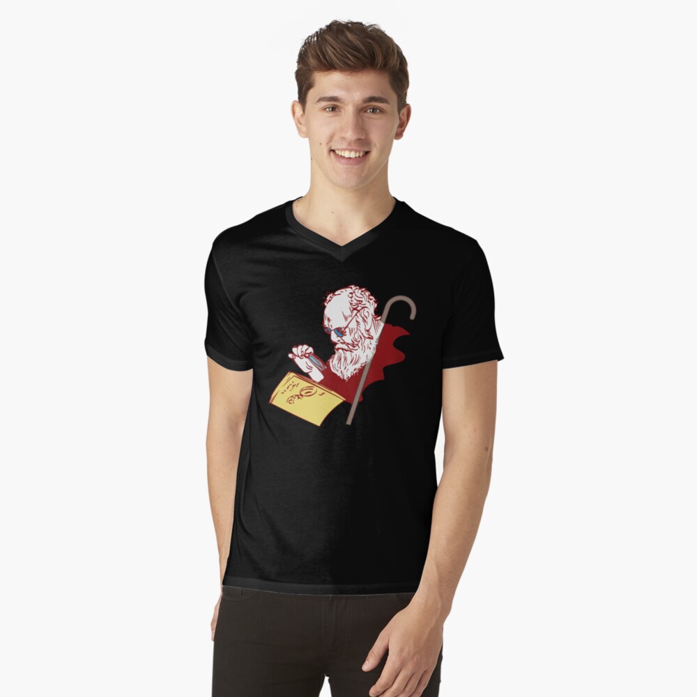Item preview, V-Neck T-Shirt designed and sold by alltheprints.