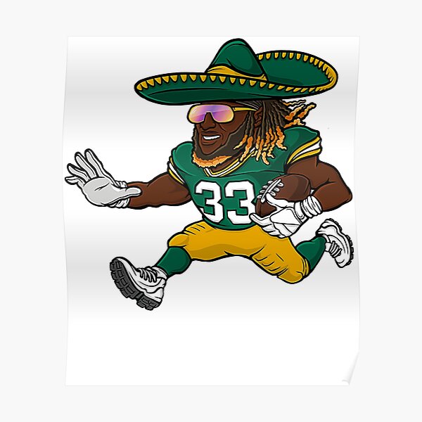 Aaron Jones Alternate Jersey Poster for Sale by designsheaven