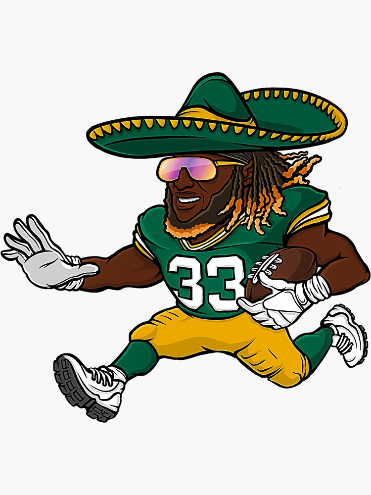 "Aaron Rodgers Aaron Jones Green Bay Packers Sombrero" Sticker By ...