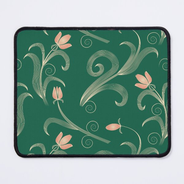 Item preview, Abstract golden leaves flowers and buds designed and sold by ReflectedCrafts.