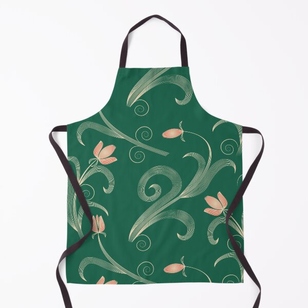 Item preview, Abstract golden leaves flowers and buds designed and sold by ReflectedCrafts.