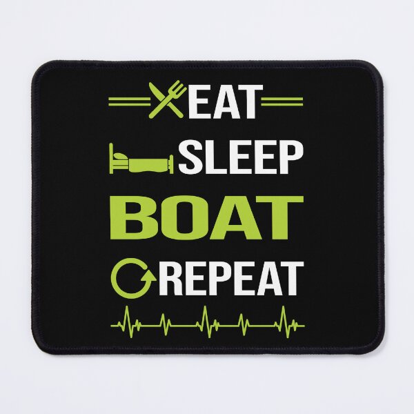 Item preview, Funny Eat Sleep Repeat Boating designed and sold by HappyTshirt1239.