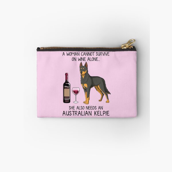 Item preview, Australian Kelpie and wine Funny gift for dog mom designed and sold by TeeDoozy.