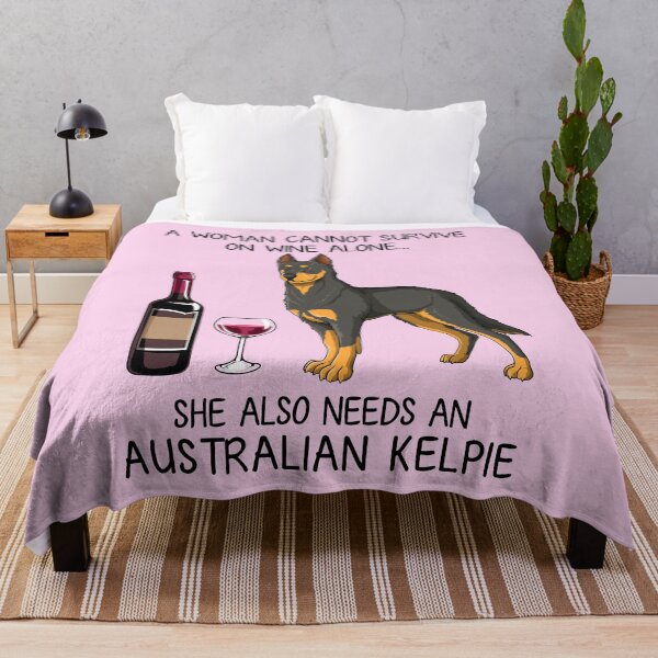 Item preview, Australian Kelpie and wine Funny gift for dog mom designed and sold by TeeDoozy.