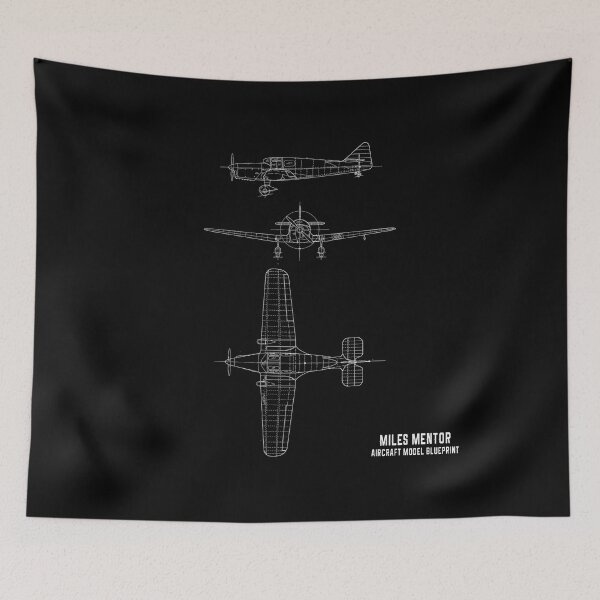 Item preview, Miles Mentor Aircraft Blueprint designed and sold by PodiShawna.