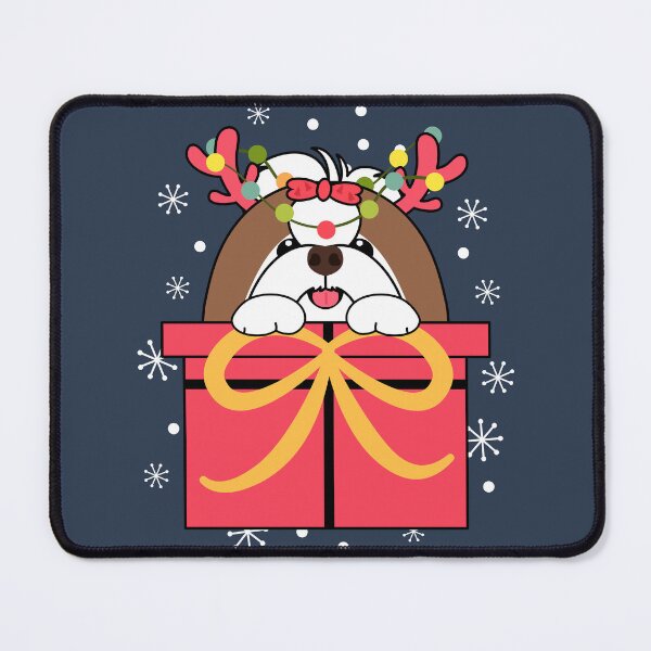 Item preview, Reindeer Shih Tzu Dog Christmas Gift designed and sold by Lulupainting.