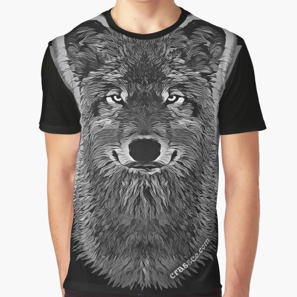 WOLF GREY Grafik T-Shirt
