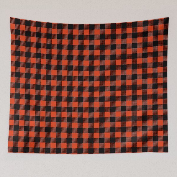Item preview, Black and Orange Plaid Pattern - Buffalo Pattern designed and sold by JienChan26.