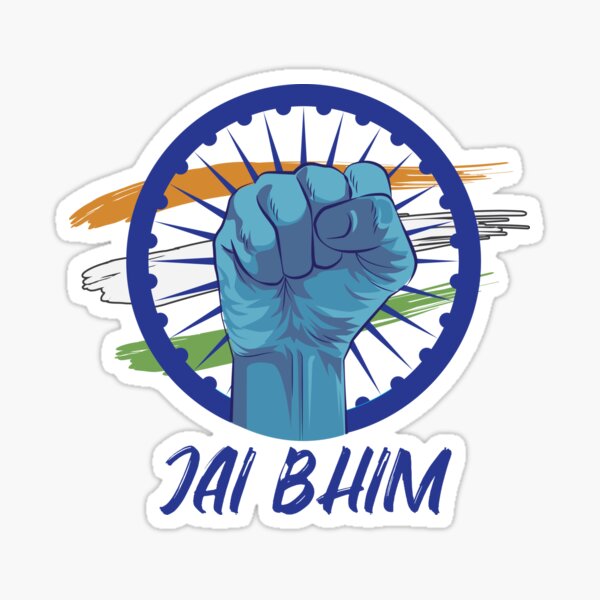 Jai Bhim Flag: used by followers of Ambedkarism. Jai Bhim literally means  