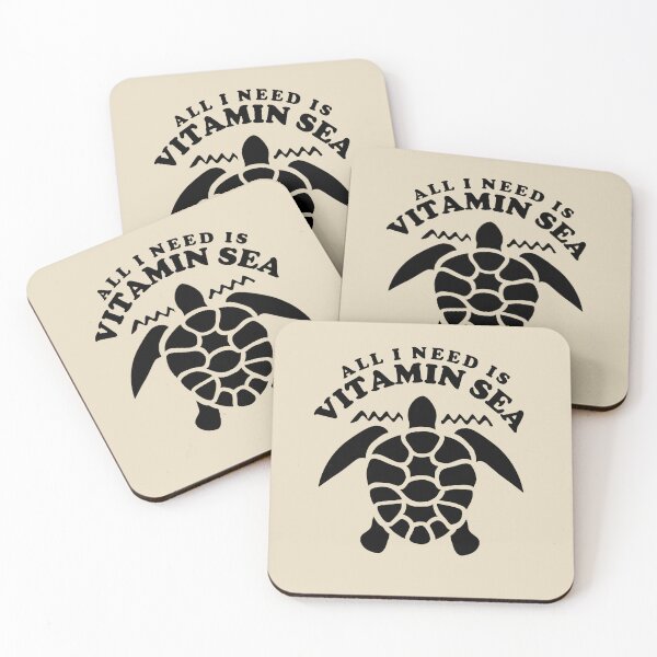 Item preview, Turtle Silhouette | All I Need Is Vitamin Sea designed and sold by TMBTM.