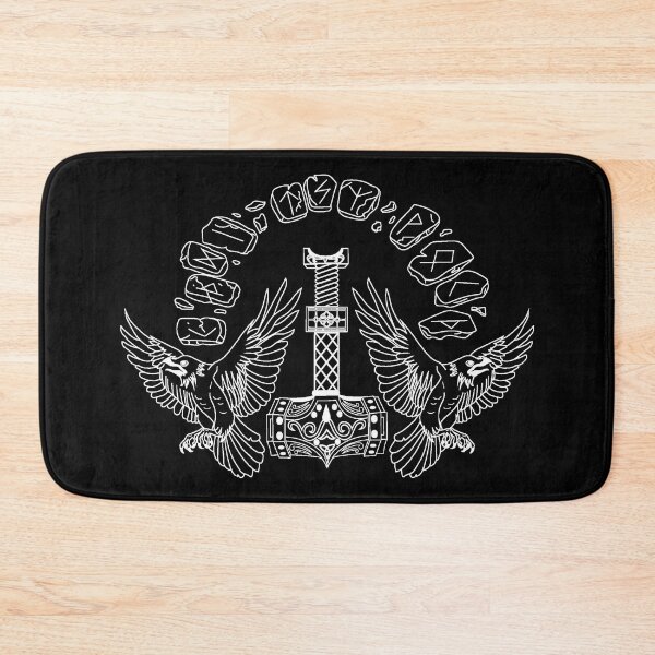 Item preview, Viking | Mjolnir | Odin's Ravens | Hugin & Munin | Norse | Nordic Design  designed and sold by Ravenvine.