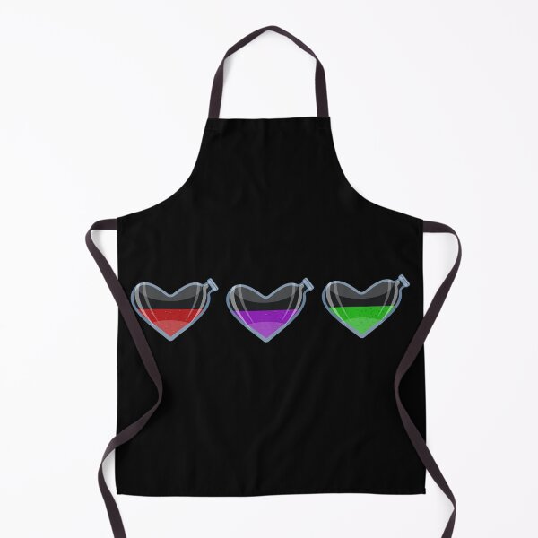 Item preview, Three heart-shaped flasks with liquids designed and sold by ReflectedCrafts.
